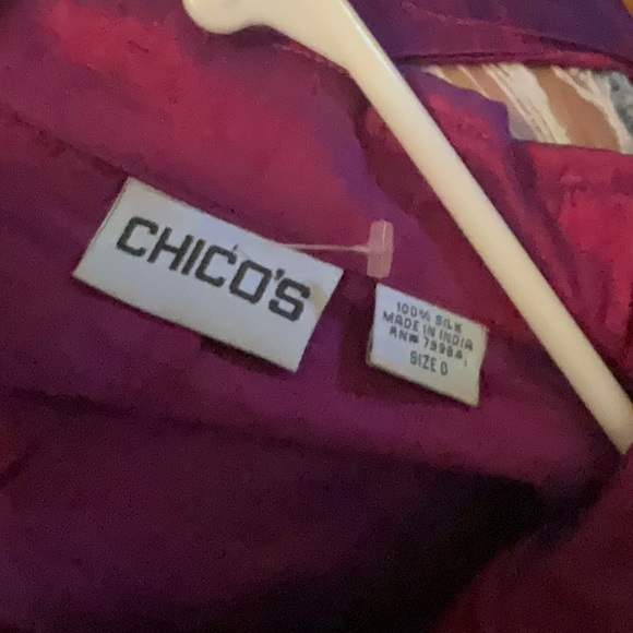 Thin Purple / Pink Sheen Trench (Chicos 0) - Picture 2 of 3